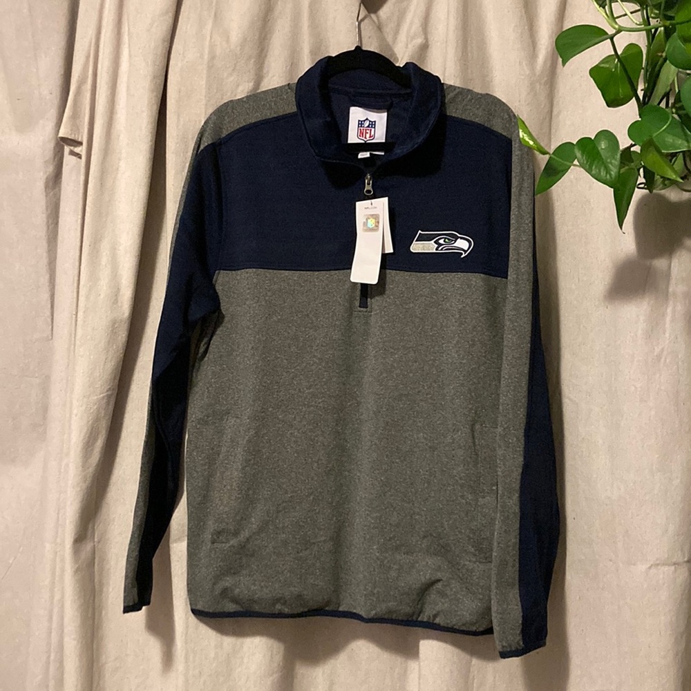 NWT Men’s Medium NFL Seahawks 1/2 Zip Jacket
